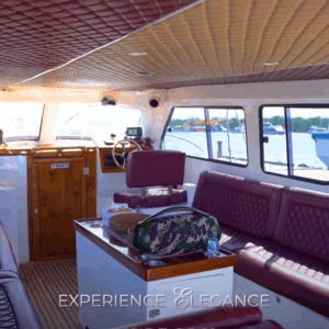 Bali luxury private yacht charter deals Queen Ruizi sunset view