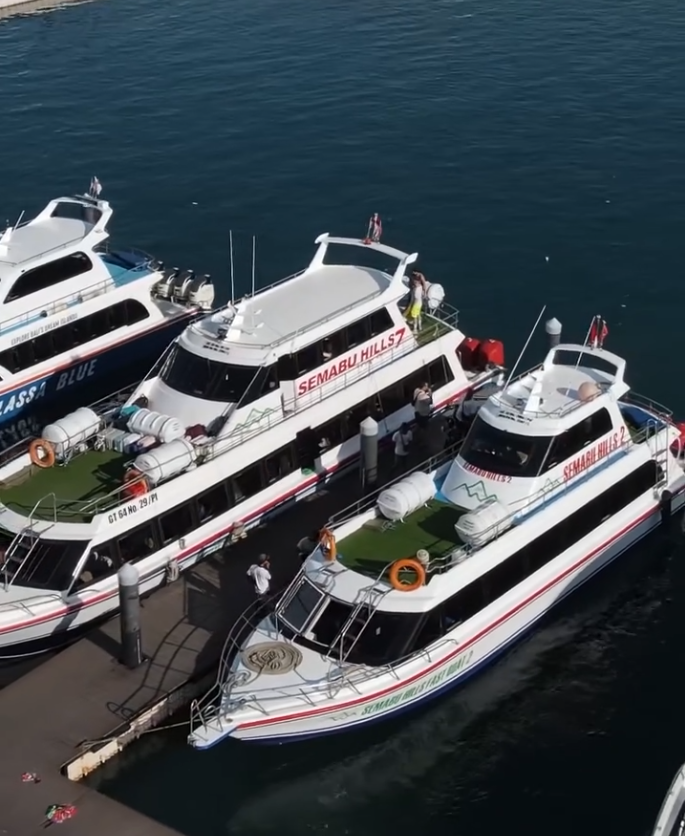 Nusa Penida tour package with fastboat booking Kelingking Beach view