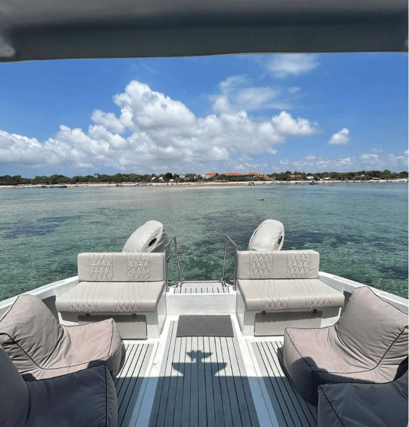 Bali to Gili Trawangan private boat charter price Twins Boat exterior