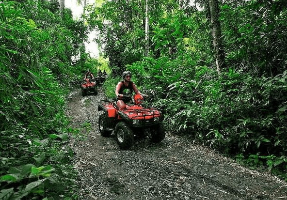 Keramas Beach ATV ride package price black sand beach