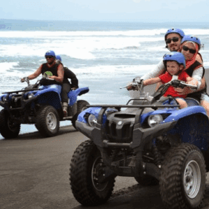 Keramas Beach ATV ride package price black sand beach