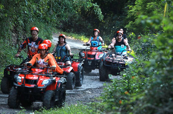 Keramas Beach ATV ride package price black sand beach