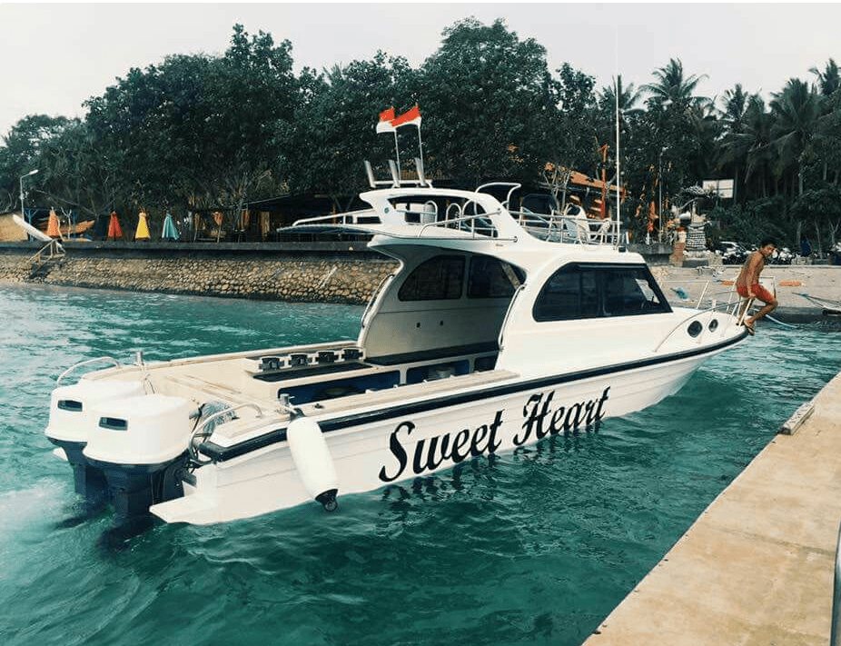 Sweet Heart Speed Boat charter price private transfer to Penida