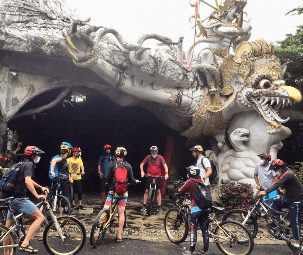 Bali cycling tour Ubud Sangeh price village ride