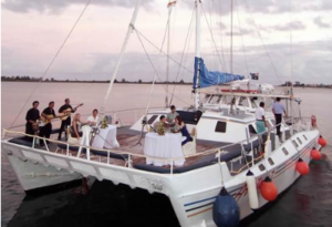 Book Aristocat Evening Dinner Cruise Bali online luxury sailing catamaran