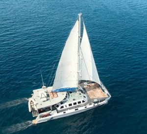 Book Aristocat luxury sailing cruise online 64ft catamaran