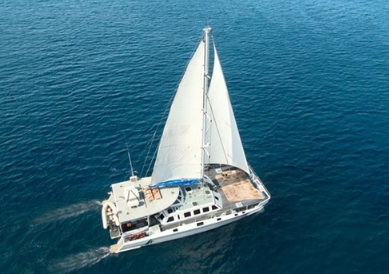 Book Aristocat luxury sailing cruise online 64ft catamaran