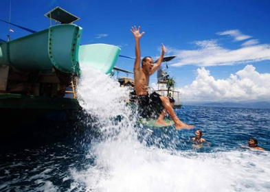 Book Bali Hai Lembongan Island Reef Cruise online pontoon activities