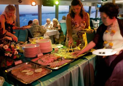 Book Bali Hai Sunset Dinner Cruise tickets international buffet view
