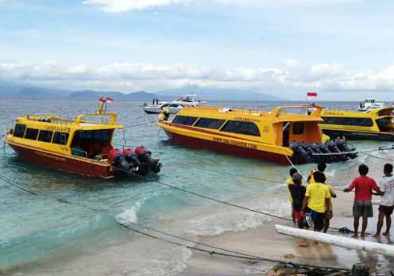 Book Caspla Fast Boat Nusa Penida to Gili T - Direct Buyuk Harbour Crossing