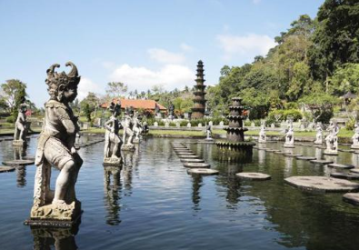 Book East Bali tour Tirta Gangga online fountain and stepping stones