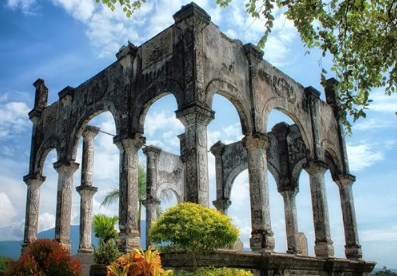 Book East Bali tour Tirta Gangga online fountain and stepping stones