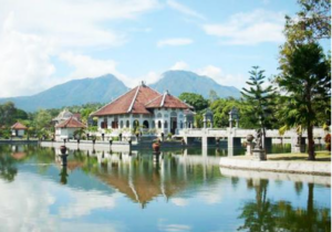 Book East Bali tour Tirta Gangga online fountain and stepping stones
