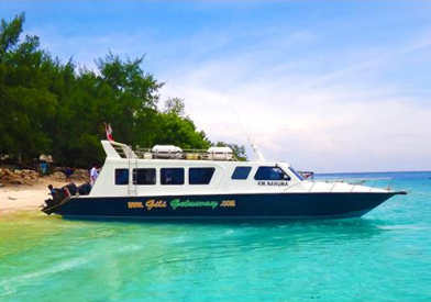 Book Gili Getaway Fast Boat Serangan to Gili T - 750HP Narooma Luxury Vessel