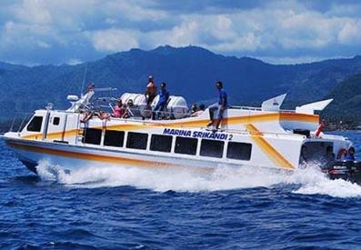 Book Marina Srikandi Fast Boat Bali to Gili - 45 Knot Vessel
