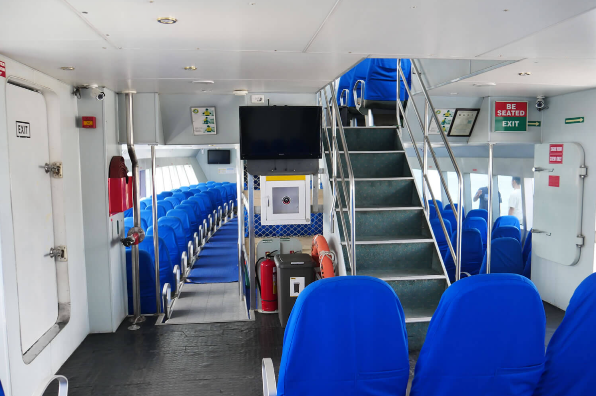 Book Orion Prince Fast Ferry Serangan to Gili - Luxury Cabin Interior