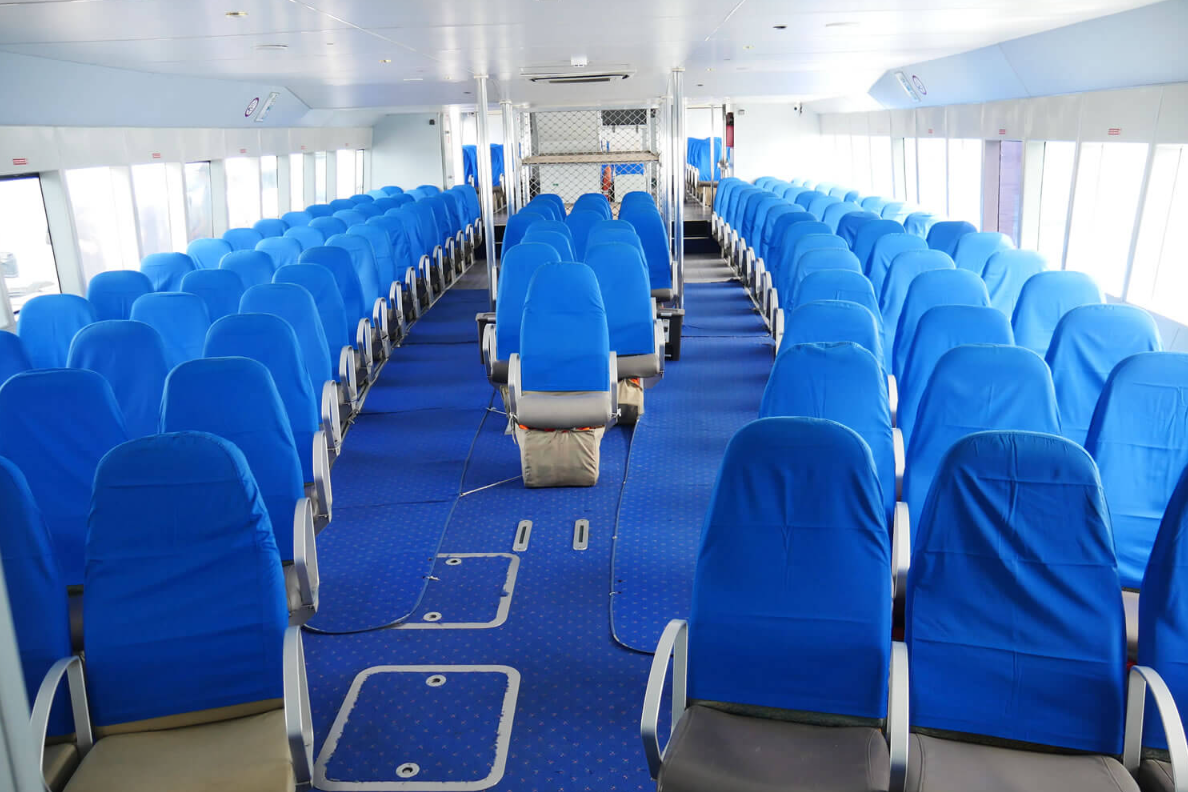 Book Orion Prince Fast Ferry Serangan to Gili - Luxury Cabin Interior