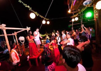 Book Sea Safari Pirate Dinner Cruise Bali online fire dance show