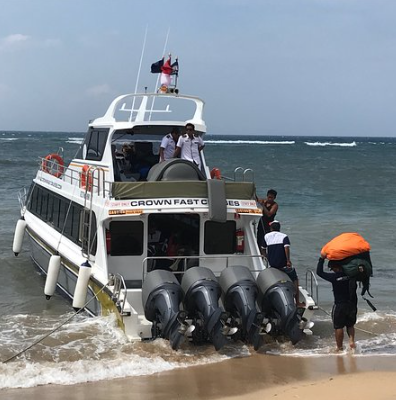 Crown Fast Cruise ticket price 2025 2026 ferry at Sanur harbor