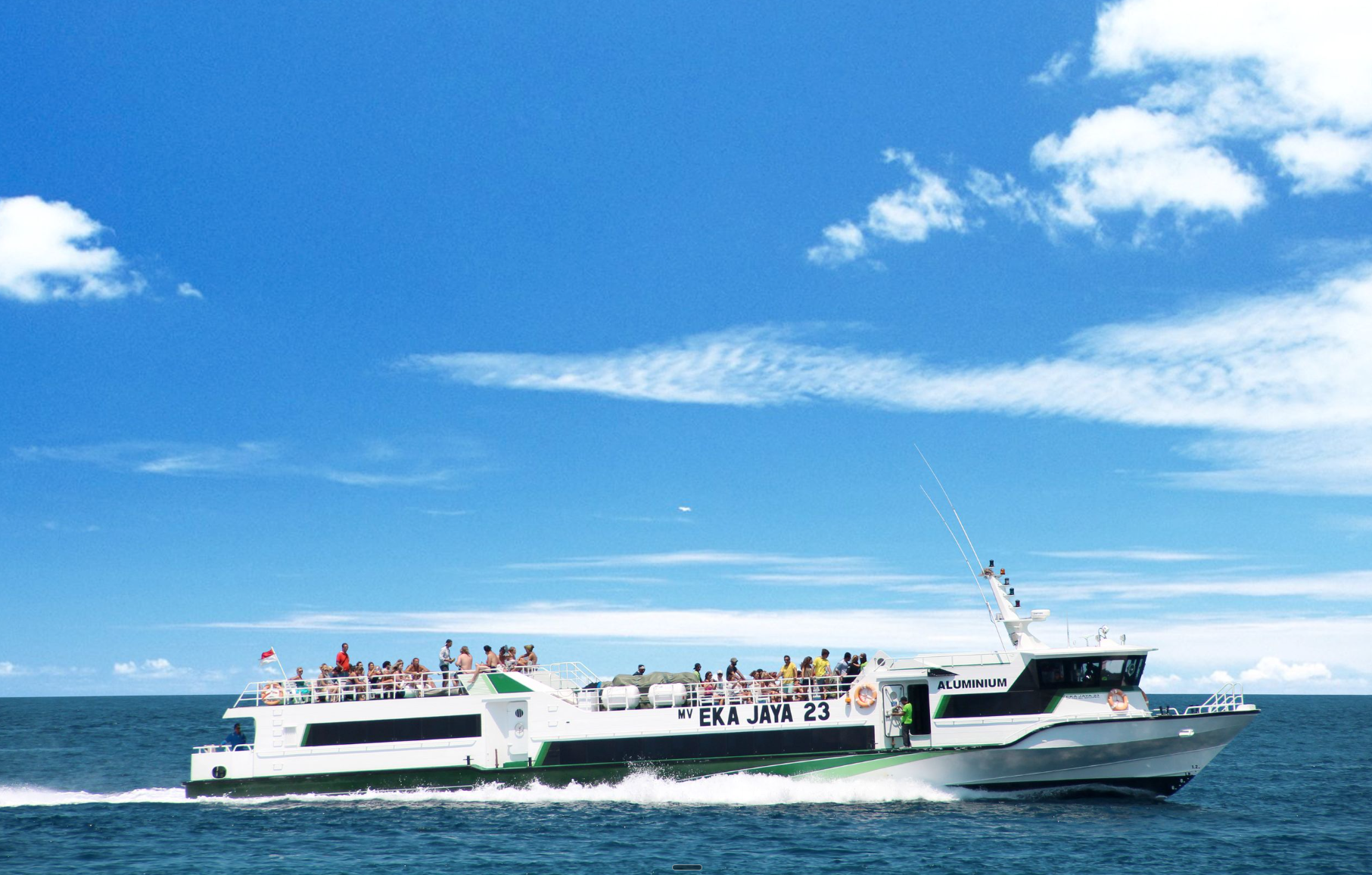 Eka Jaya Fast Boat ticket price 2025 2026 premium aluminum ferry at Serangan