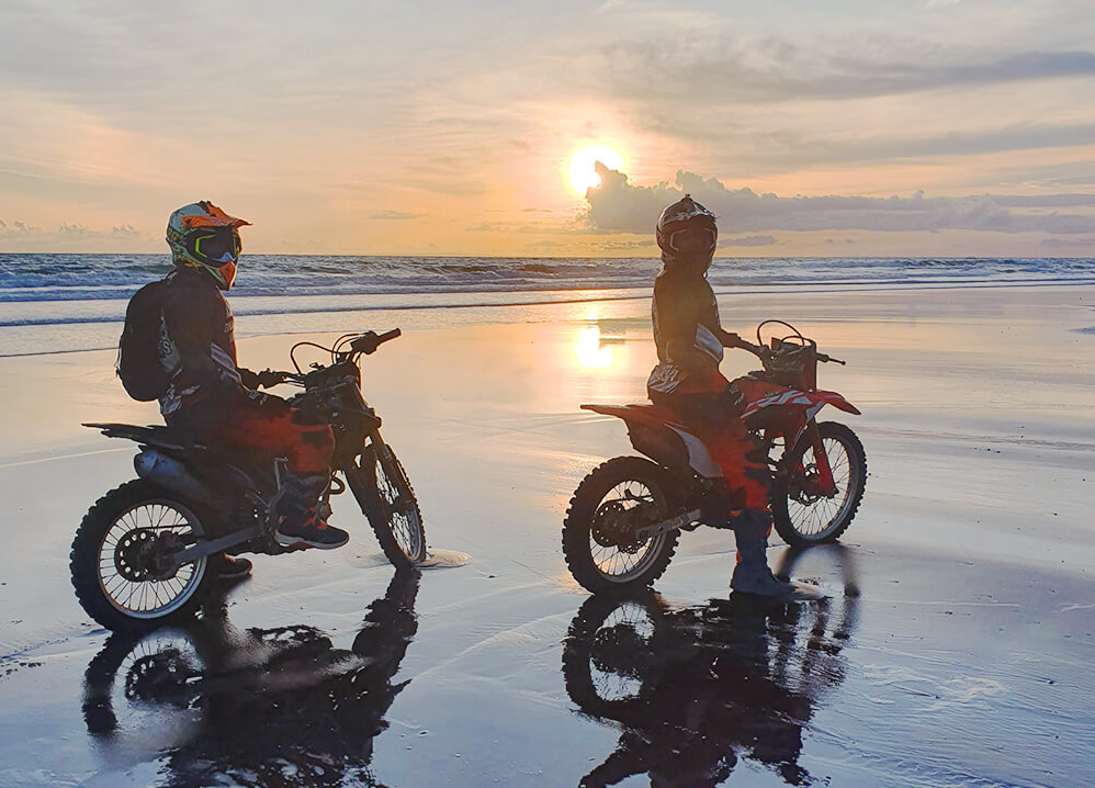 Mount Batukaru dirt bike adventure waterfall track