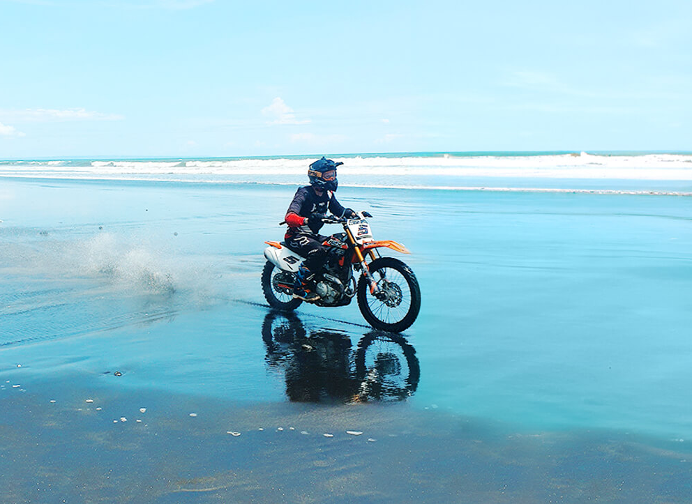 Mount Batukaru dirt bike adventure waterfall track