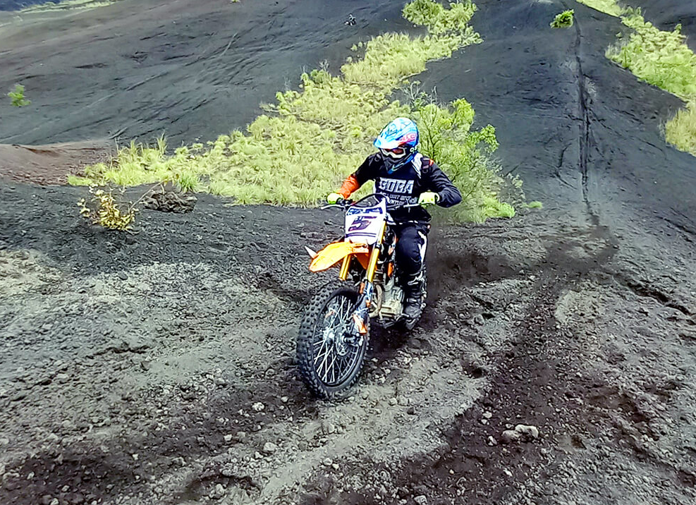 Mount Batur black lava dirt bike price Kintamani trail
