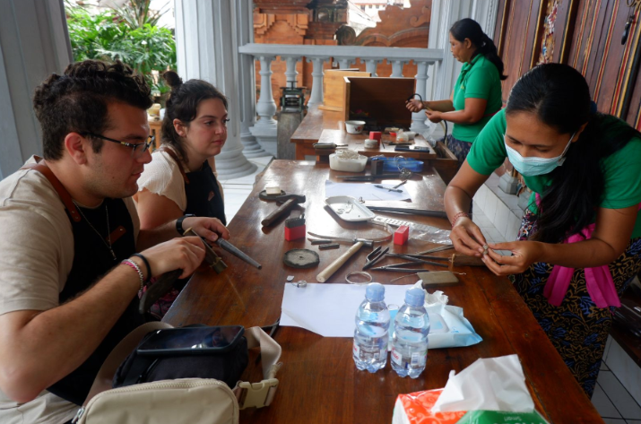 Silver jewelry making class Ubud price 2025 silver workshop