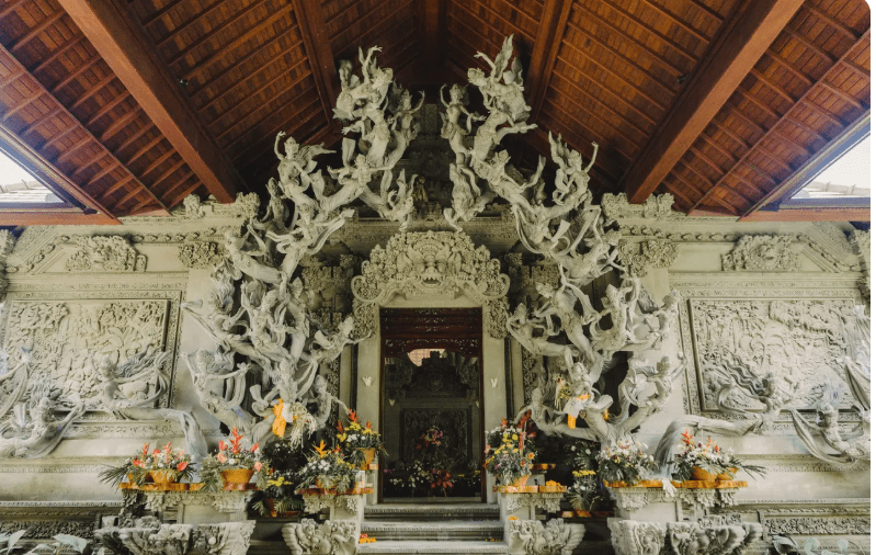 Taman Dedari restaurant menu prices angel statue view 4 Taman Dedari restaurant menu prices angel statue view