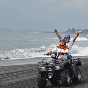 Wake ATV ride Bali package price black sand beach