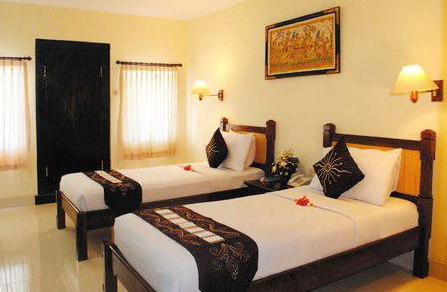 Beachfront cottage view when you Book Aneka Lovina 4