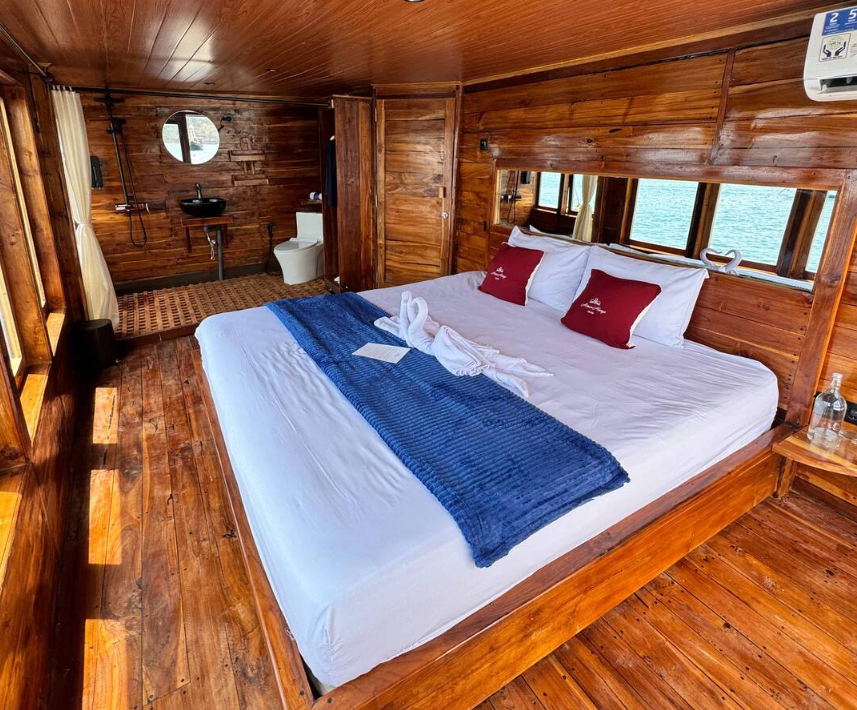 Book Private Trip by Aimar Always Deluxe Phinisi 2026 Master Balcony