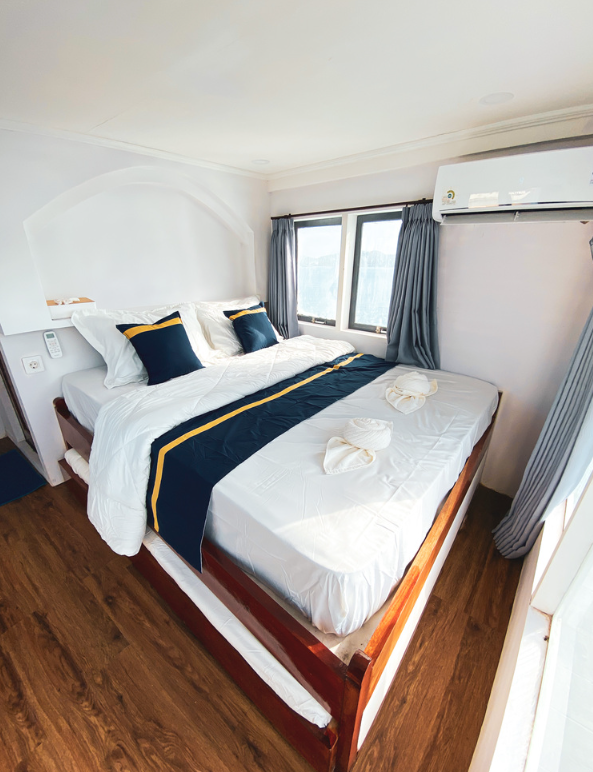 Book Private Trip by Amalfi Luxury Phinisi 2026 Deck Viewa