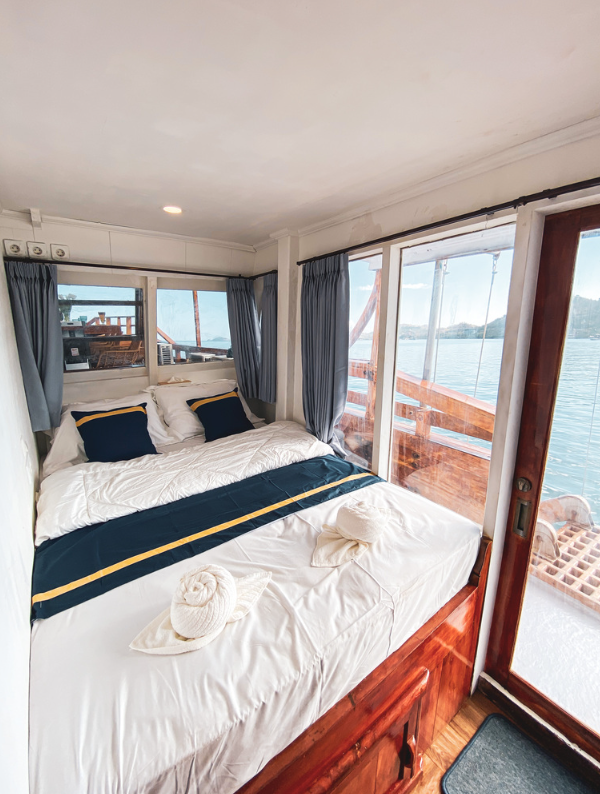 Book Private Trip by Amalfi Luxury Phinisi 2026 Master Cabin
