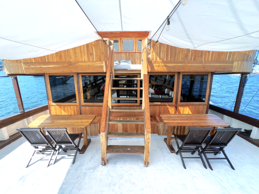 Book Private Trip by Leticia Luxury Phinisi 2026 Hanoman Master Balcony