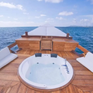 Book Private Trip by Malca Luxury Phinisi 2026 Master Cabin