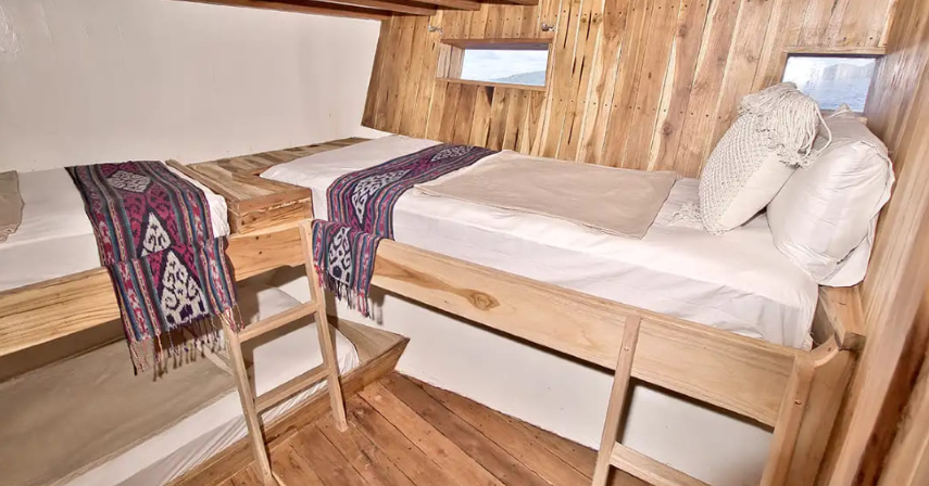 Book Private Trip by Malca Luxury Phinisi 2026 Master Cabin