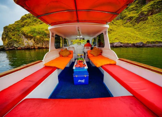 Book Private Trip by RRI Bahari 1 Speedboat 2026 - Cozy Sofa View