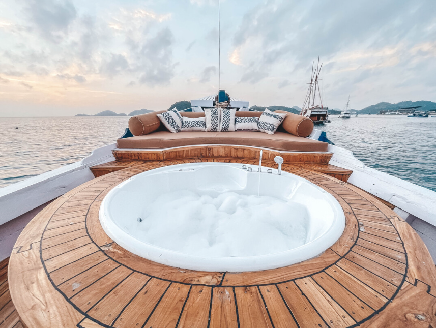 Book Private Trip by Sea Familia Luxury Phinisi 2026 - Sky Deck View