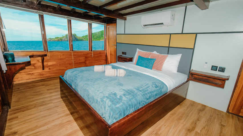 Book Private Trip by Senada Luxury Phinisi 2026 - Cabin with Balcony
