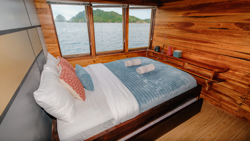 Book Private Trip by Senada Luxury Phinisi 2026 - Cabin with Balcony