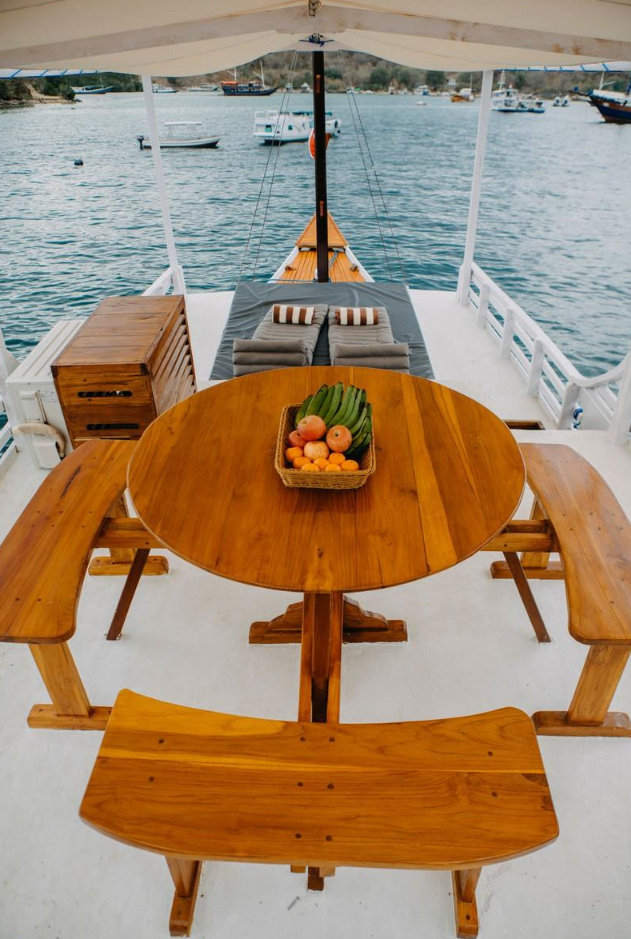 Book Private Trip by White Pearl 2 Superior Phinisi 2026 - Sunbed Area