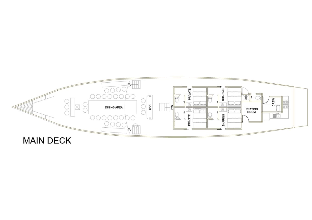 Book Zada Ulla Deluxe Phinisi Charter 2026 - Master Bedroom with Bathtub 20 Book Zada Ulla Deluxe Phinisi Charter 2026 - Master Bedroom with Bathtub