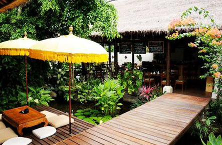 Bungalow over Koi pond view when you Book The Water Garden Hotel Candidasa 10