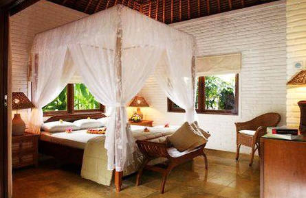 Bungalow over Koi pond view when you Book The Water Garden Hotel Candidasa 6