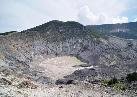 Exploring the landscape on our Book One Day Tour in North Bandung
