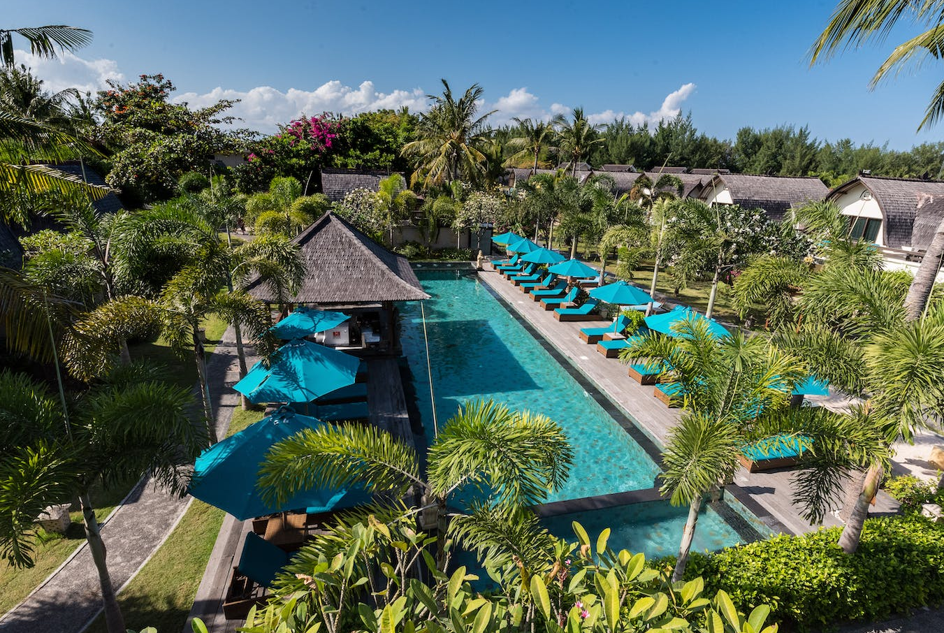 Exterior view of the resort when you Book Hotel Vila Ombak 7 Book Hotel Vila Ombak Gili Trawangan 2026