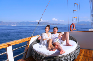 Gandiva Phinisi Private Charter Booking - Luxury Master Cabin View