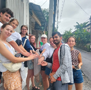 Handcrafting jewelry at our Book Silver Class in Canggu