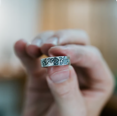 Handcrafting jewelry at our Book Silver Class in Canggu